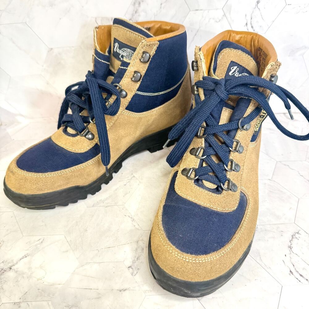 Vintage Vasque Skywalk Hiking Boots Men's 9.5 M Gore-Tex Italy Backpacking EUC